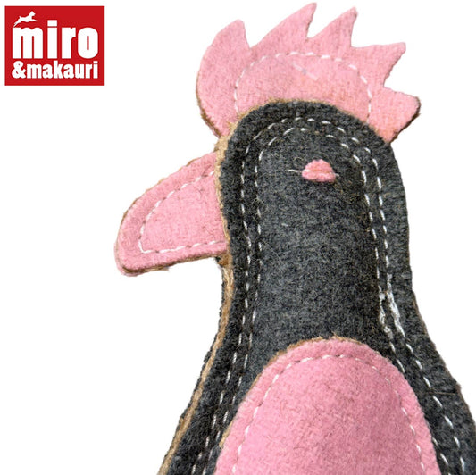 Perry Parrot - Woollen Felt Dog Toy.