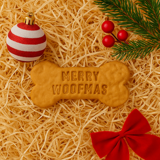 Merry Woofmas Bone – Grain-Free Peanut Butter Christmas Dog Treat