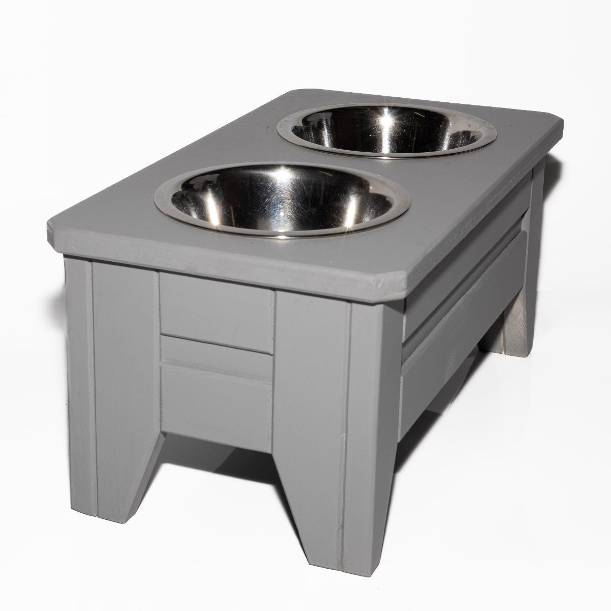 Double Raised Dog Bowl - Short (20cm)