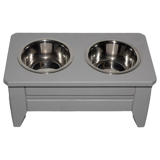 Double Raised Dog Bowl - Short (20cm)