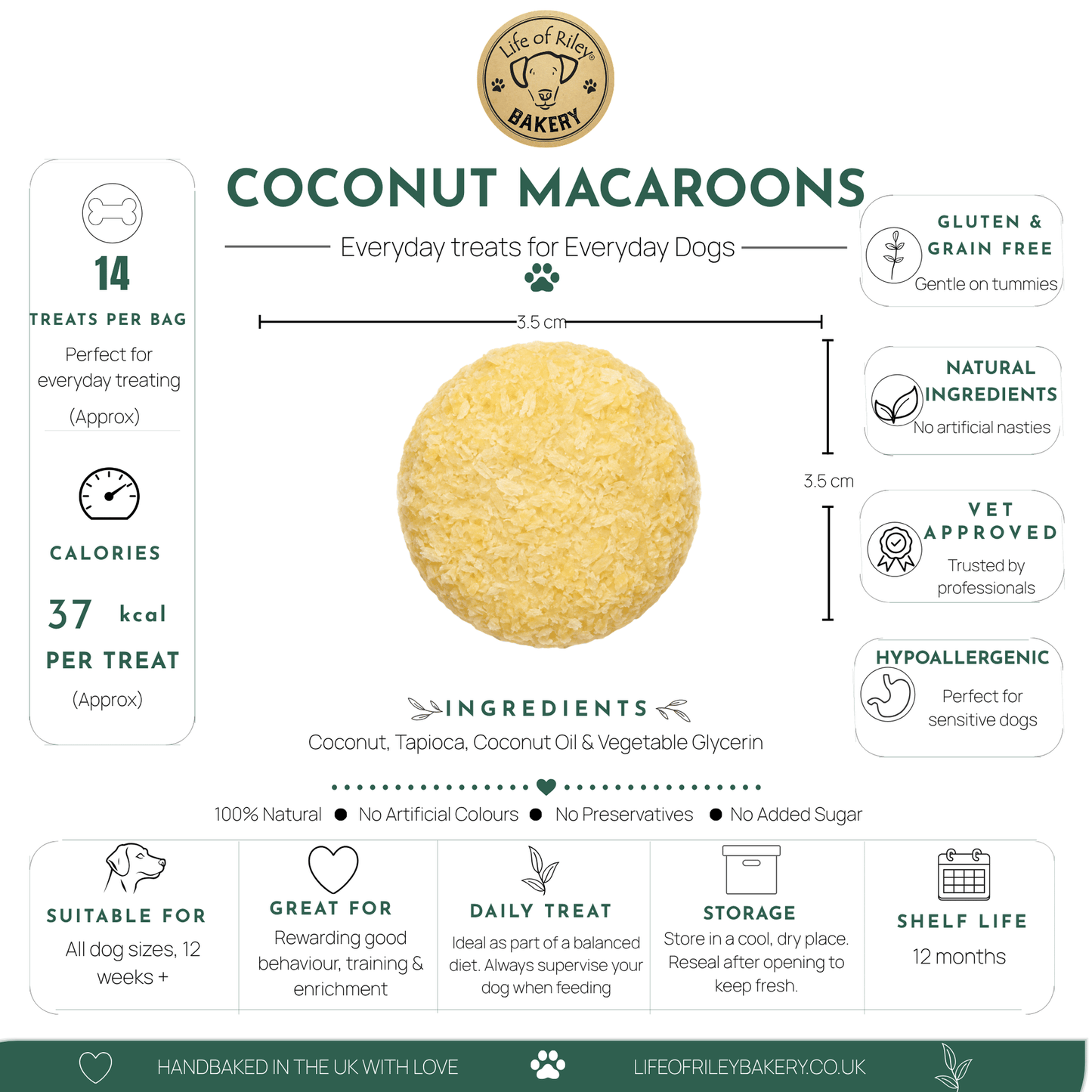 Life of Riley Coconut Macaroons paper pouch pack