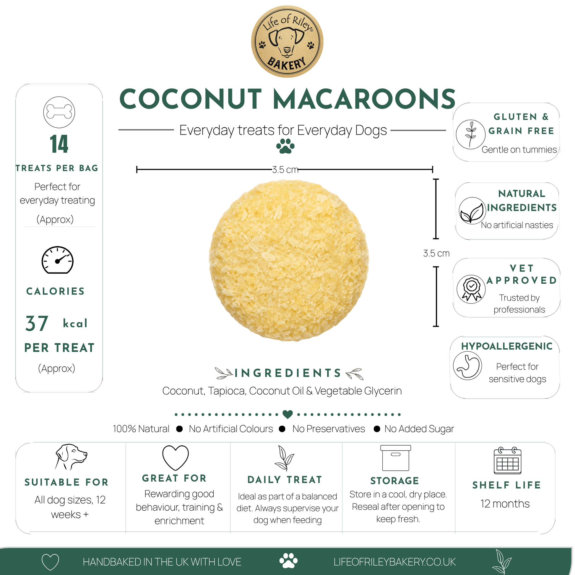 Life of Riley Coconut Macaroons paper pouch pack