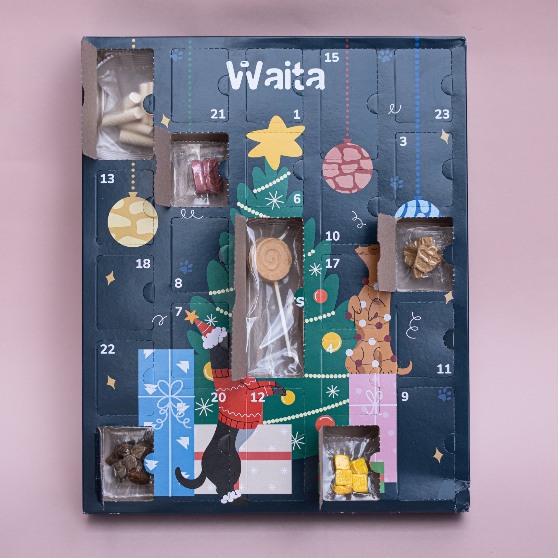 Waita Freeze-Dried Christmas Advent Calendar for Dogs - Hairy Dogs (Cambs) Ltd