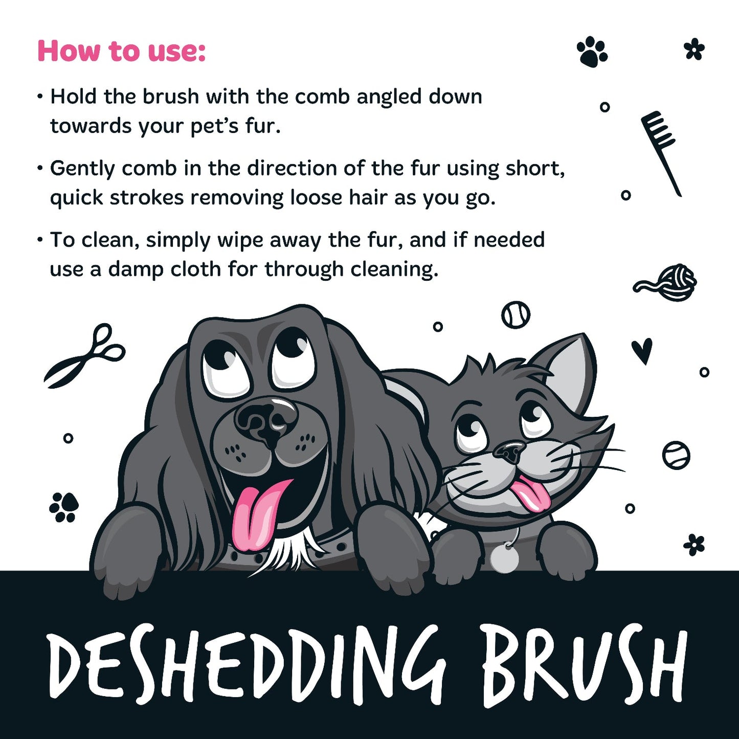 How to use the Bugalugs Deshedding Brush