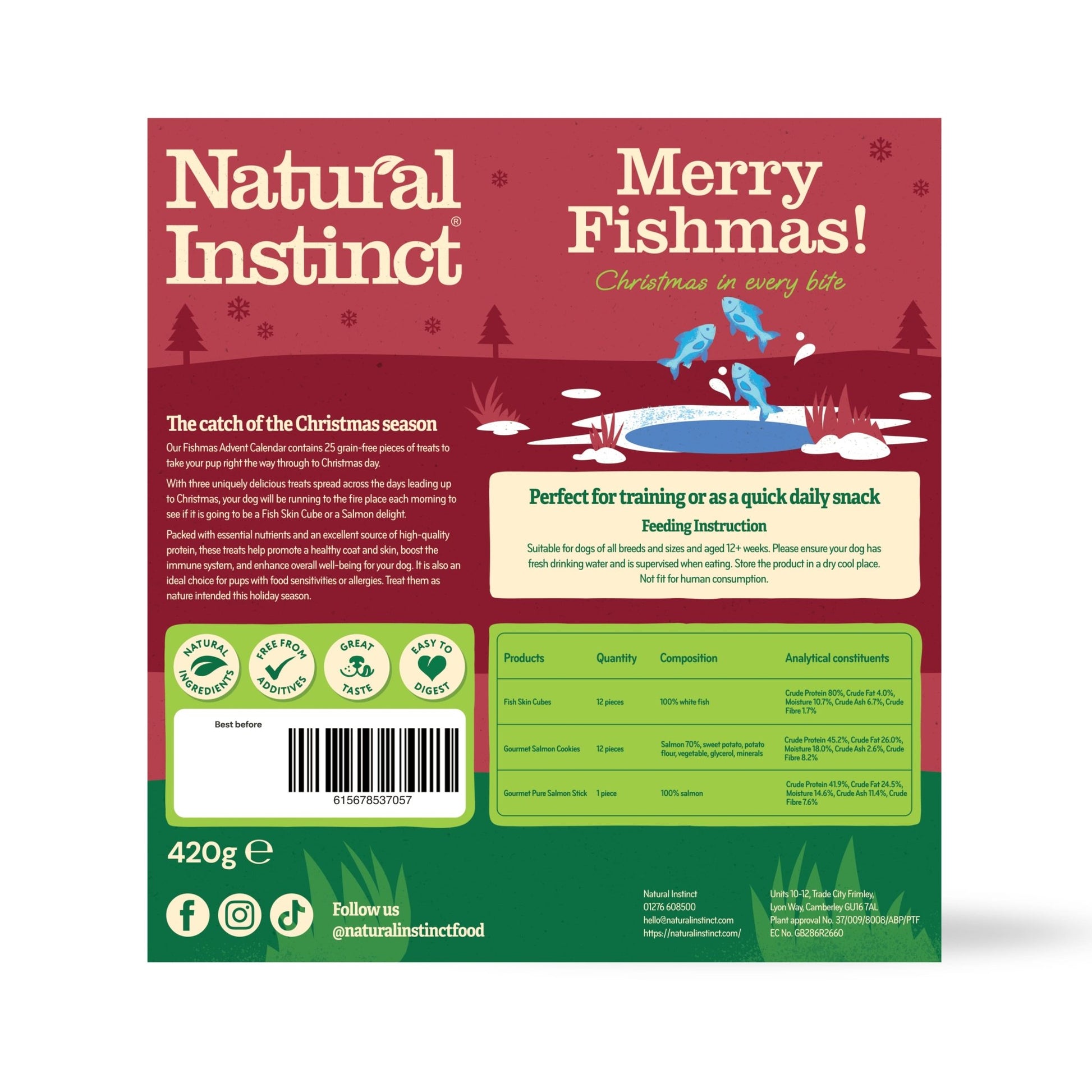 Nutriment Fishmas Advent Calendar for Dogs - Hairy Dogs (Cambs) Ltd