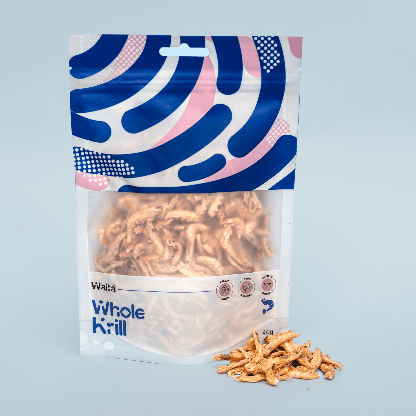 Waita Freeze-Dried Whole Krill 40g - Hairy Dogs (Cambs) Ltd