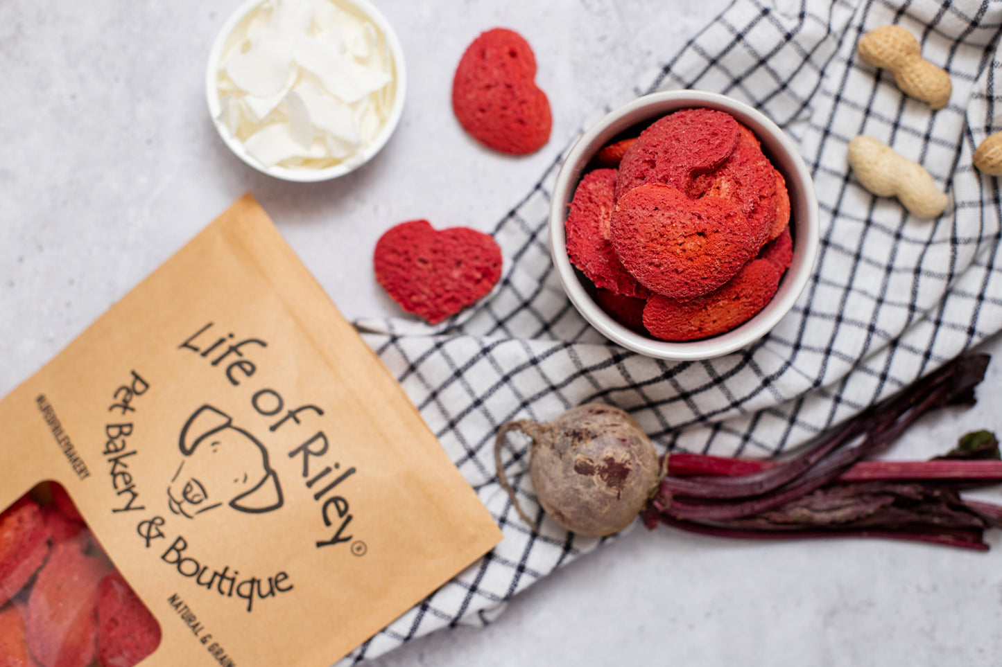 Life of Riley Beetroot Biscuits for Dogs – Grain-Free, 100% Natural