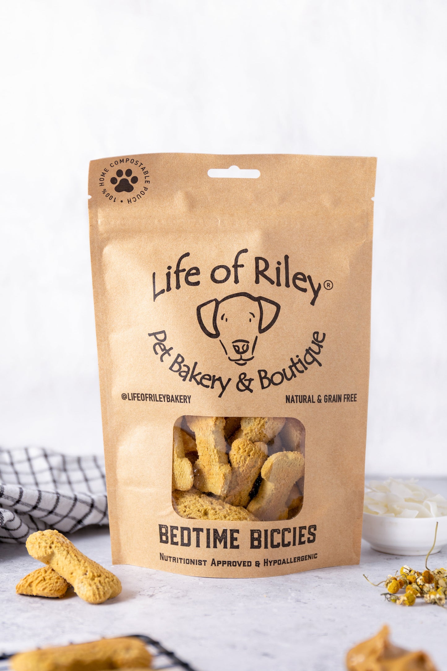 Life of Riley Bedtime Biscuits for Dogs – Calming, Grain-Free, Natural