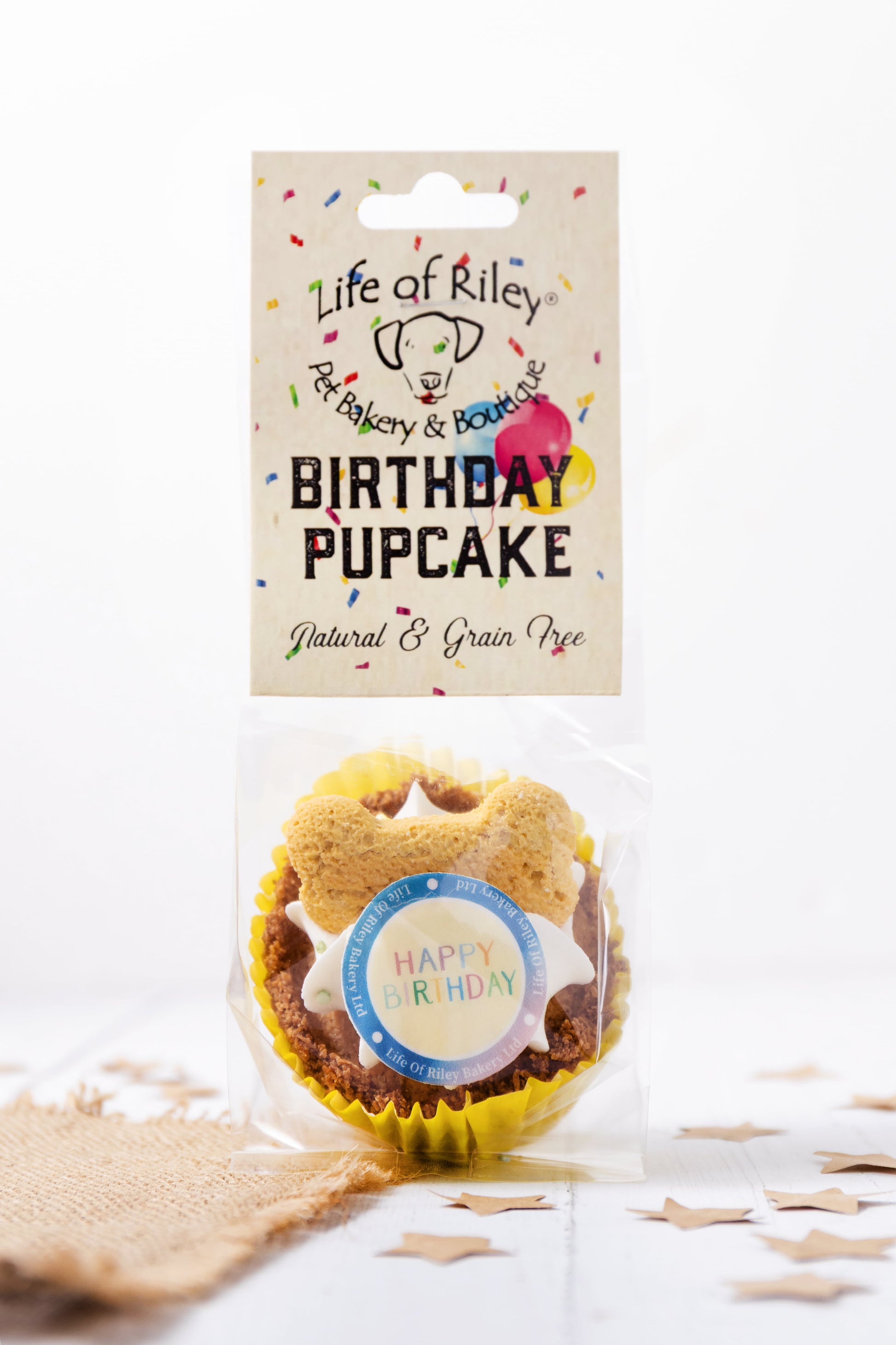 Life of Riley Luxury Birthday PupCake for Dogs – 100% Natural, Grain-Free - Hairy Dogs (Cambs) Ltd