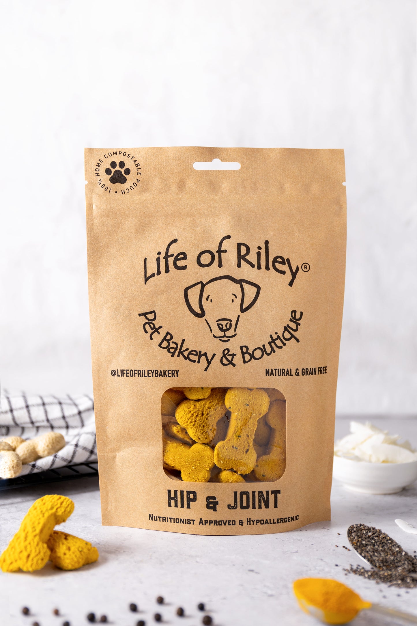 Life of Riley Hip and Joint Bones for Dogs – Grain-Free, 100% Natural