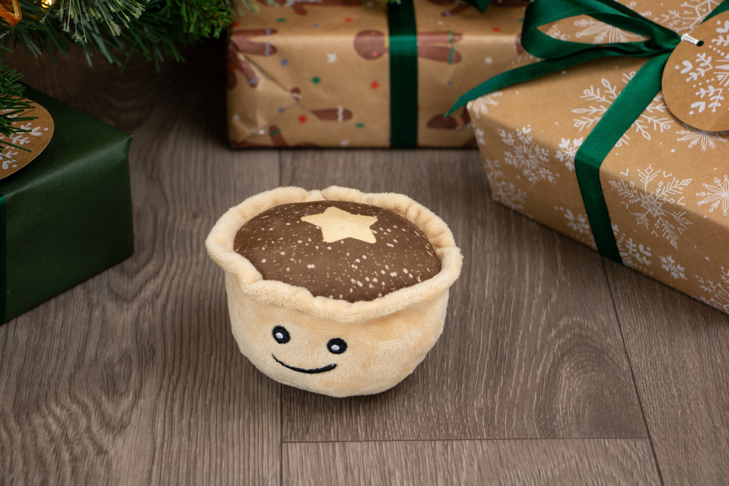 Ancol Mini Matty Mince Pie Christmas Dog Toy