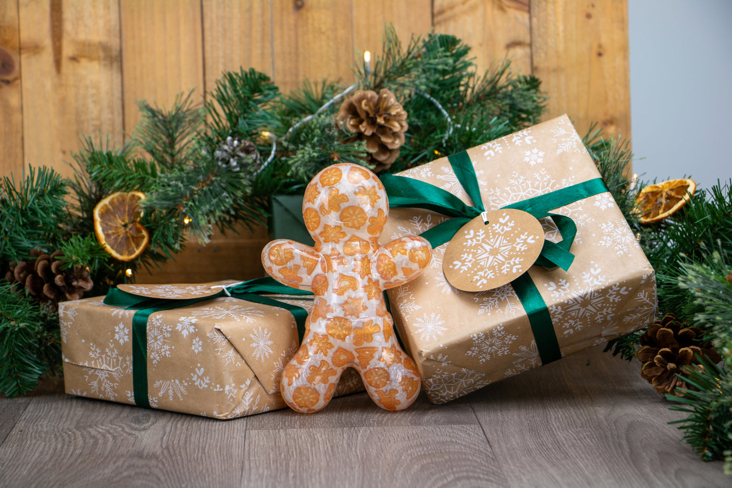 Ancol Squeaky Gingerbread Christmas Dog Toy