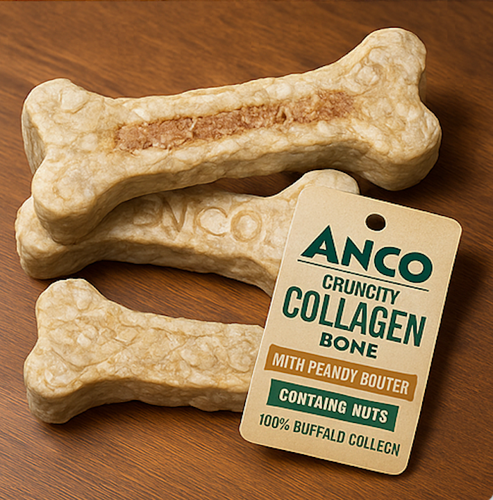 Close-up of Anco Collagen Bone with Crunchy Texture