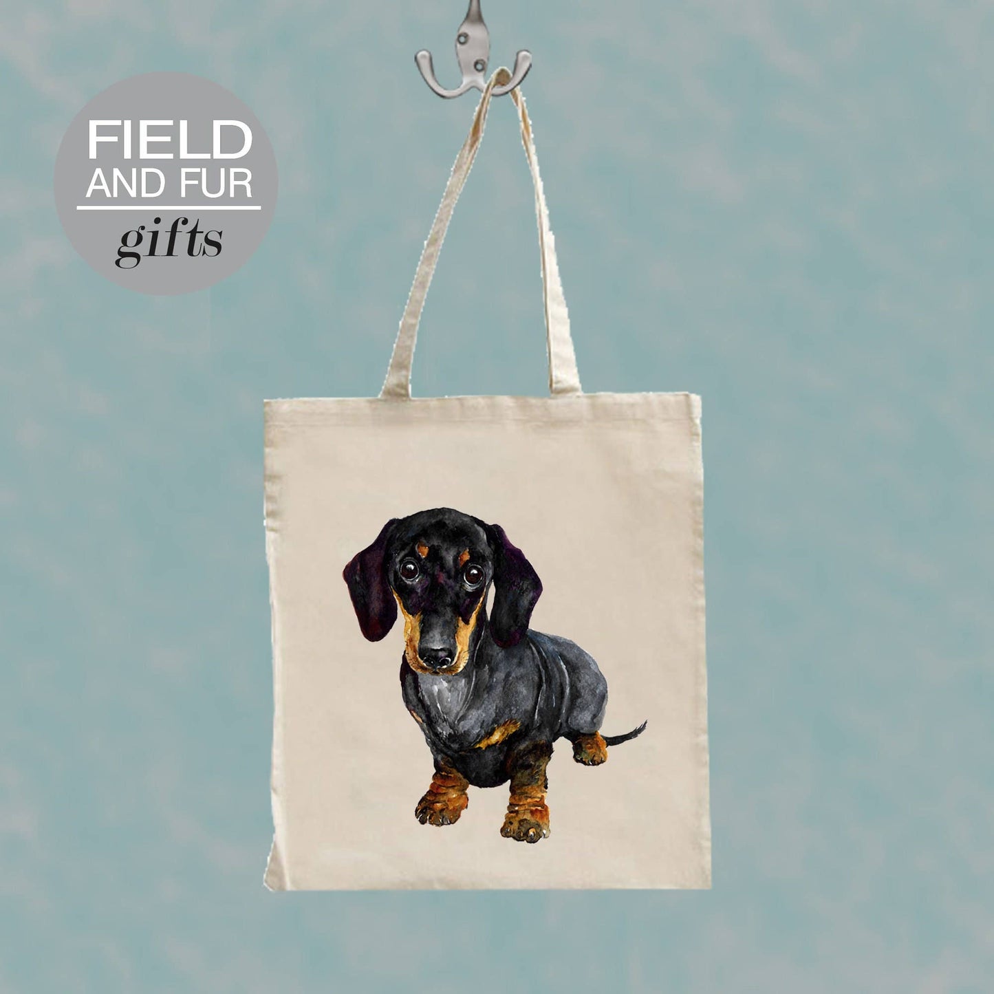 Danny Dachshund dog tote shopping bag