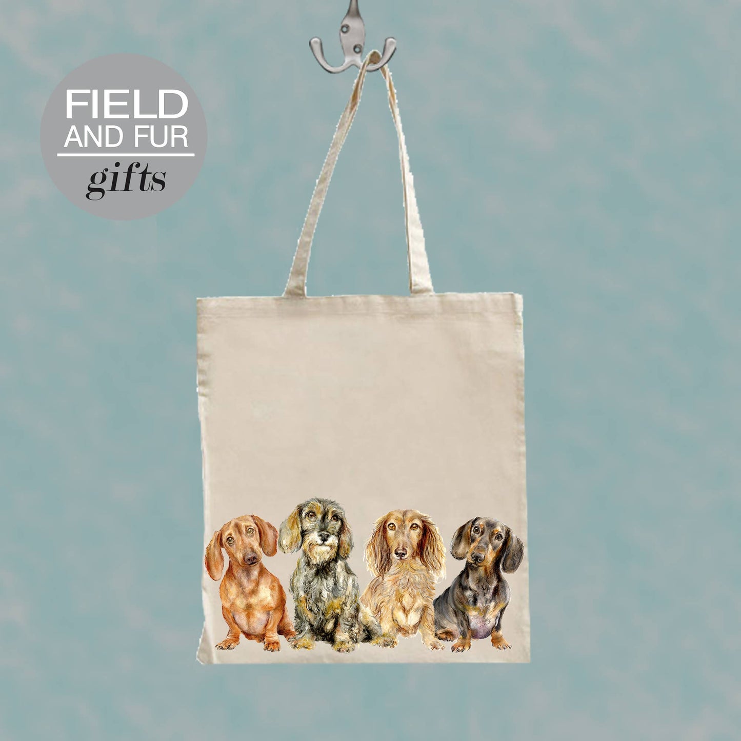 Chums Dachshund dog tote shopping bag