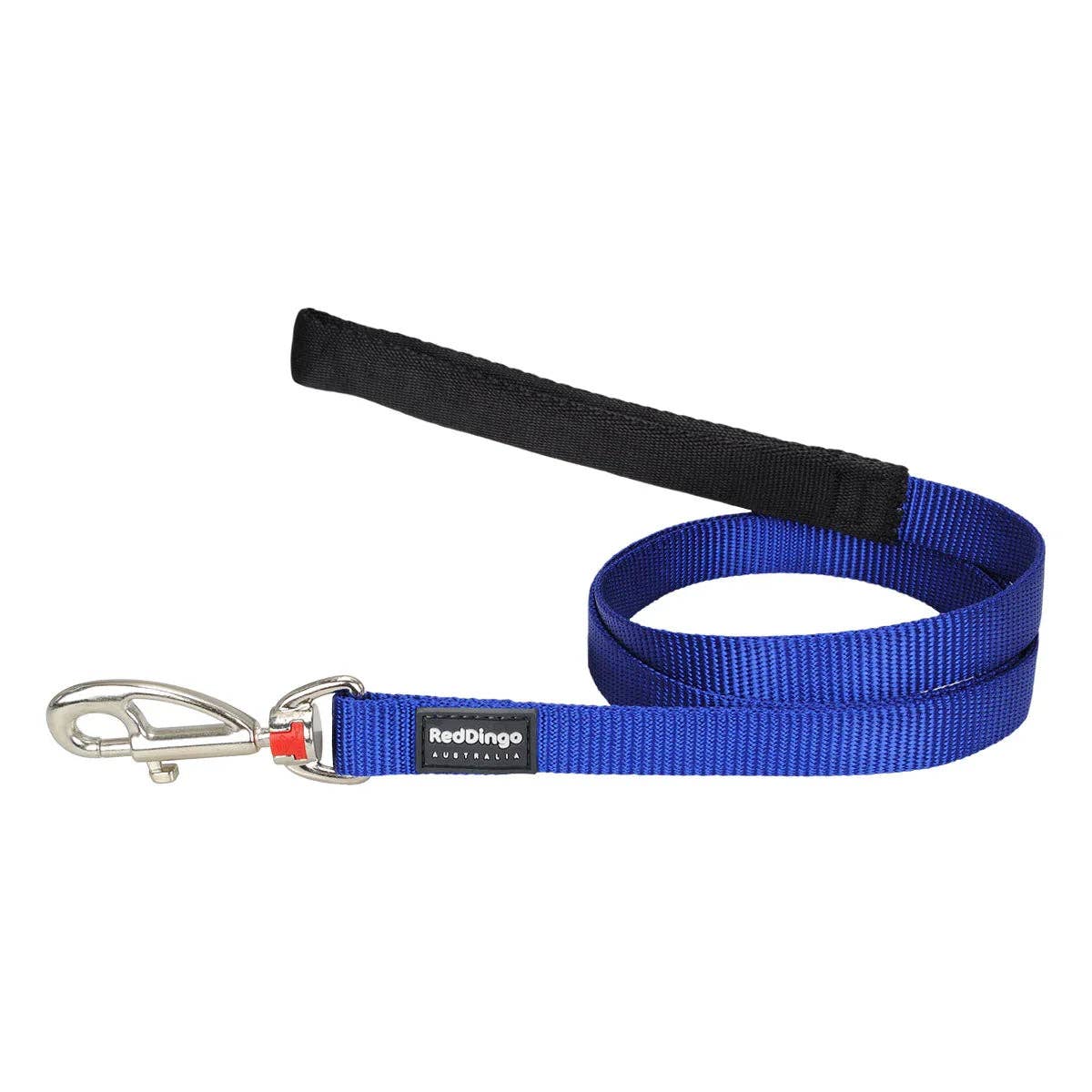 Red Dingo Classic dog lead in Dark Blue — 1.2m padded handle and replaceable clip