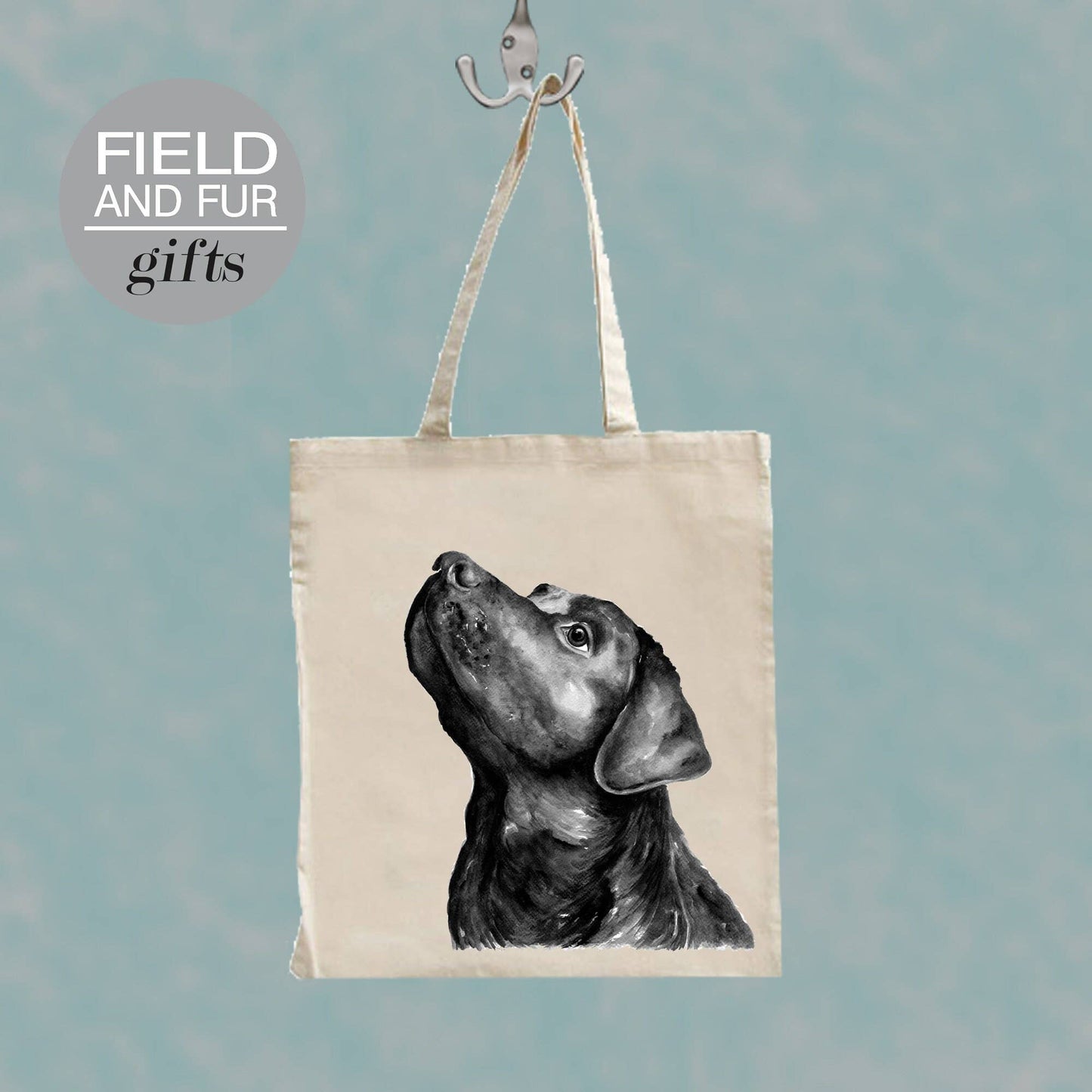 Bobby Labrador dog tote shopping bag