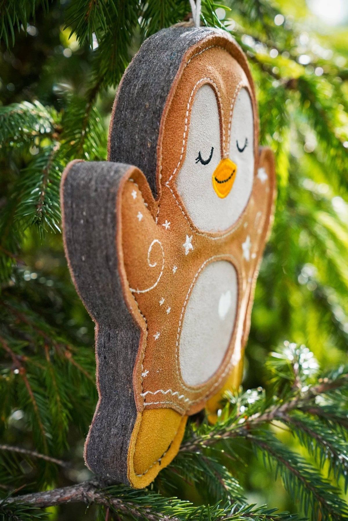 Poppy the Gingerbread Penguin – Christmas Tough Eco Dog Toy - Hairy Dogs (Cambs) Ltd