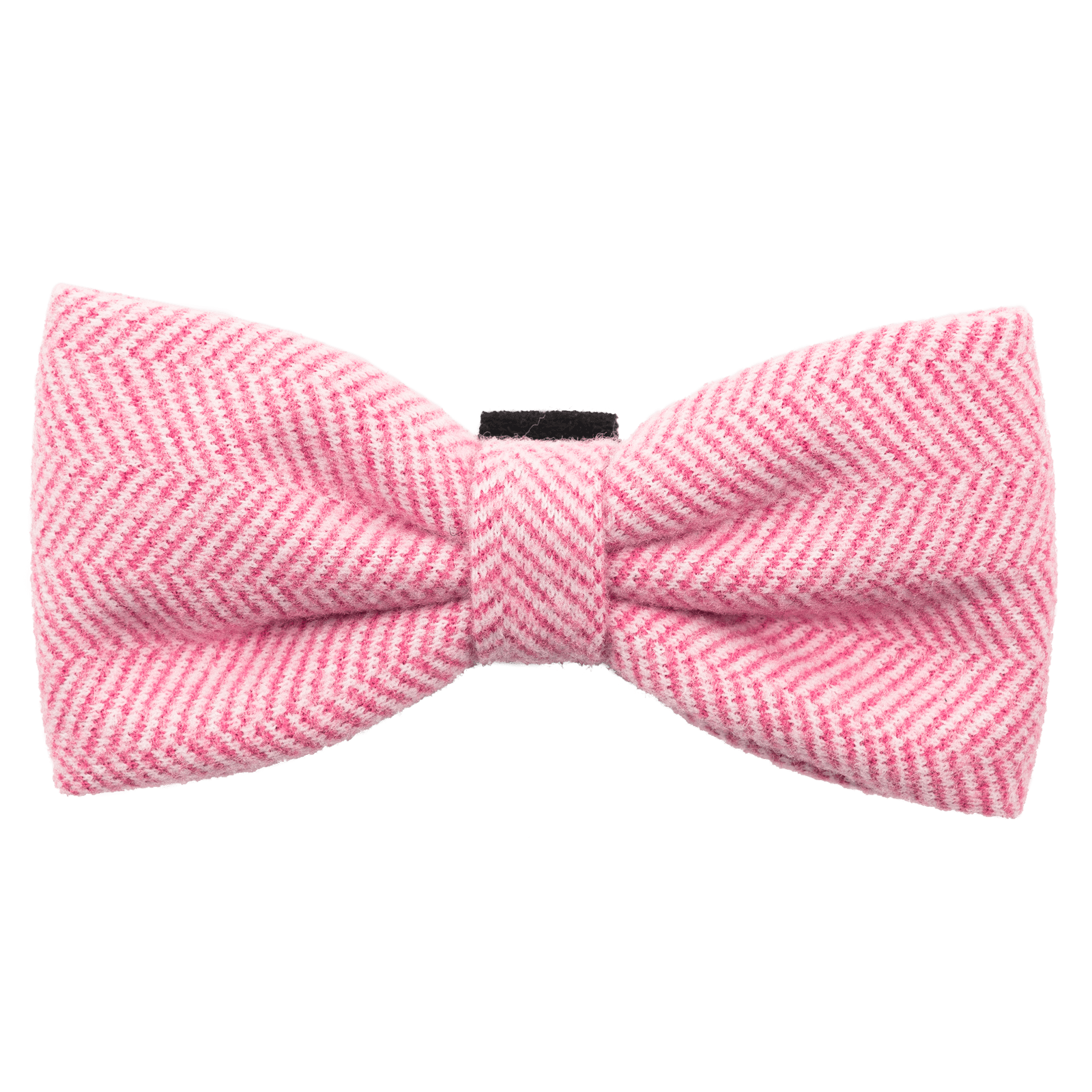 Bailey & Coco dog bow tie in Bubblegum Pink — wool mix, velcro collar attachment