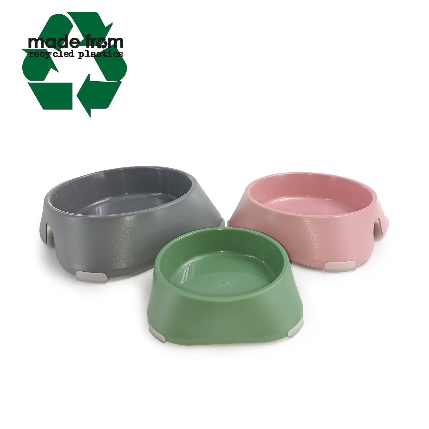Ancol Made From recycled dog bowl showing non-slip base