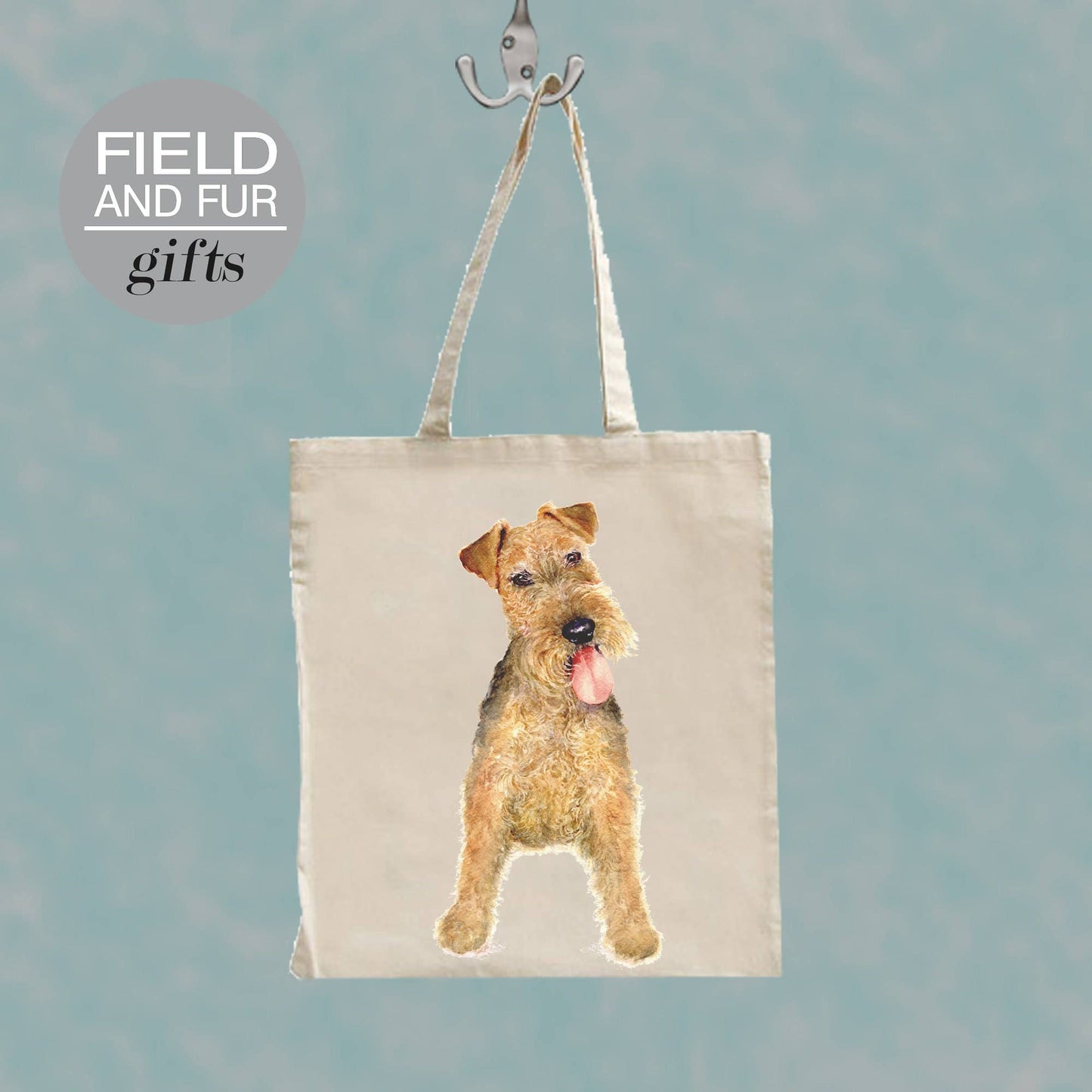 Welsh Terrier dog tote shopping bag