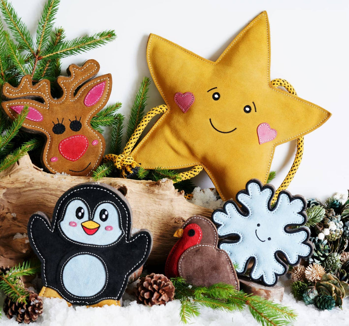 Flakey the Snowflake – Christmas Tough Eco Dog Toy - Hairy Dogs (Cambs) Ltd