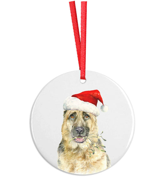 Ceramic Decoration, German Shepherd, ALEX