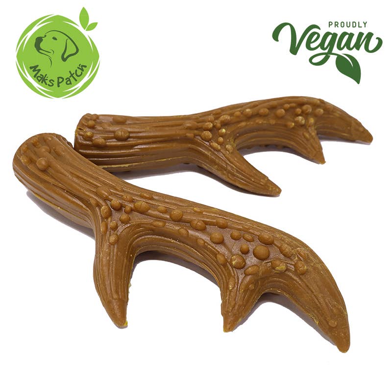 Natural Vegan Peanut Butter Antlers.